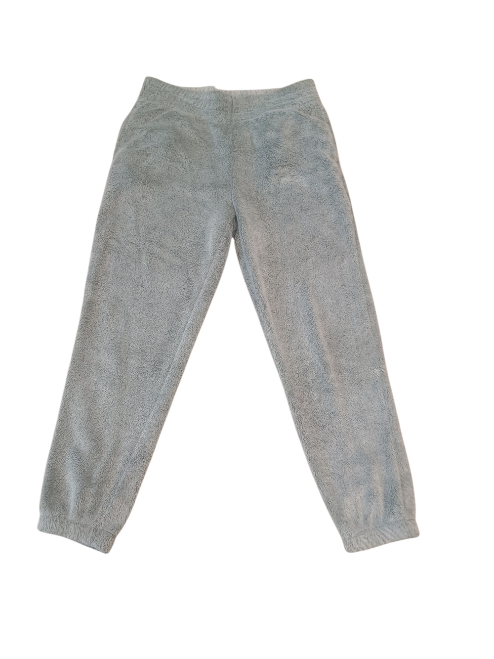 No Boundaries Women XL Light Gray Plush Fuzzy Loungewear Sweatpants Jogger Pants